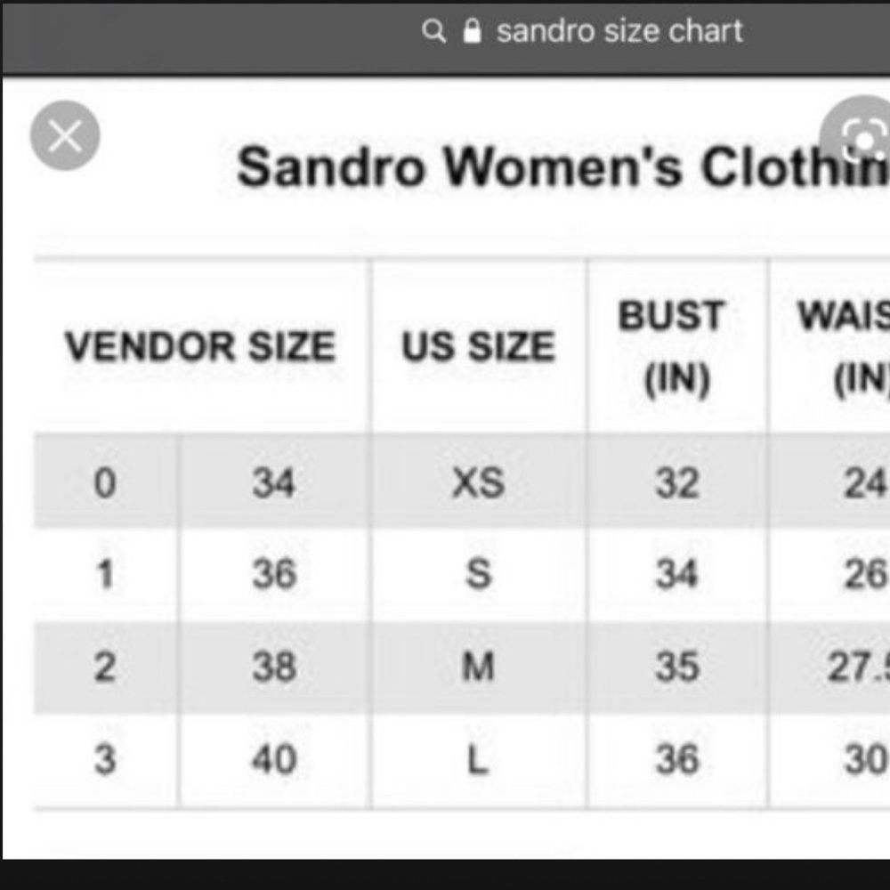 Sandro Silk Side Lace Panel Blouse Size 1 - Picture 13 of 13